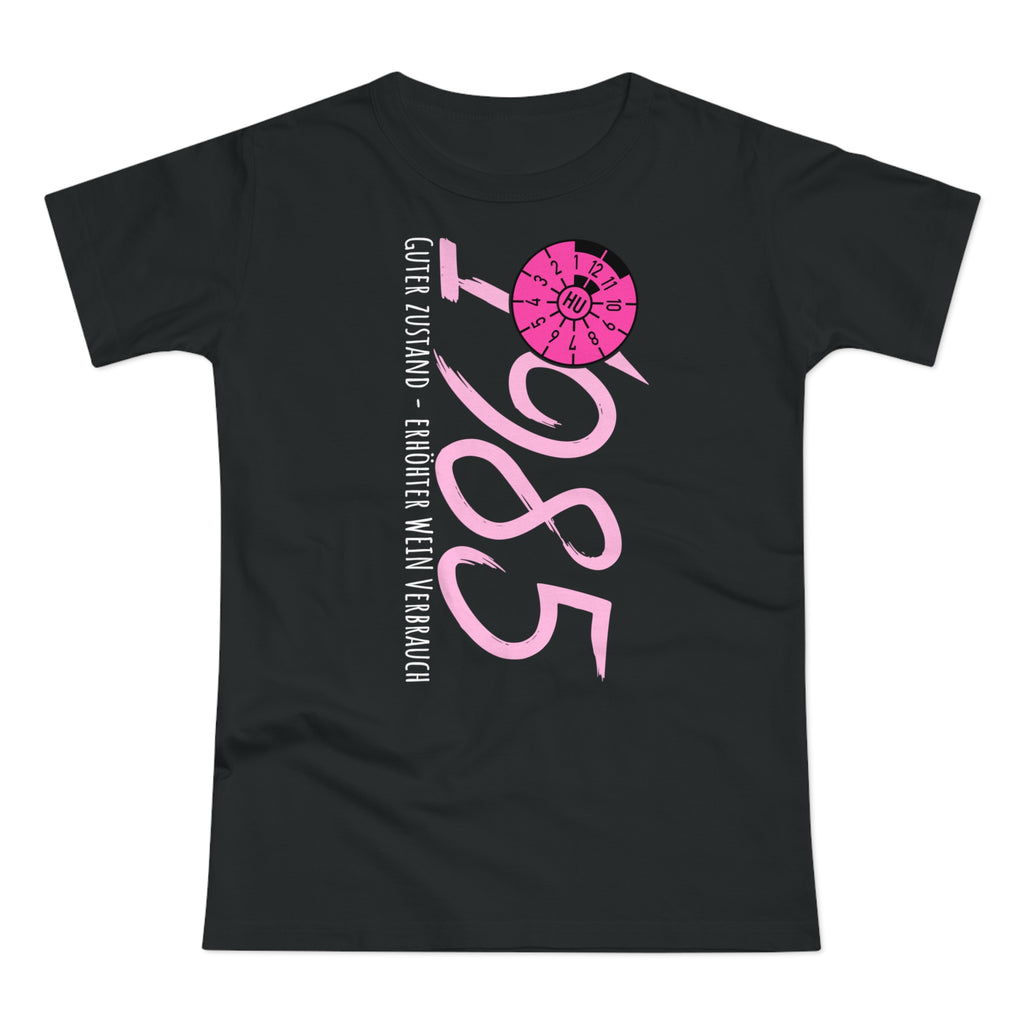 1985 Damen Geburtstagsshirt | Guter Zustand, erhöhter Weinverbrauch | Lustiges Shirt zum 40. Geburtstag | TÜV Plakette Design