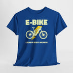 E-Bike Shirt – Lächeln statt Hecheln | Lustiges E-Bike Fahrer Shirt
