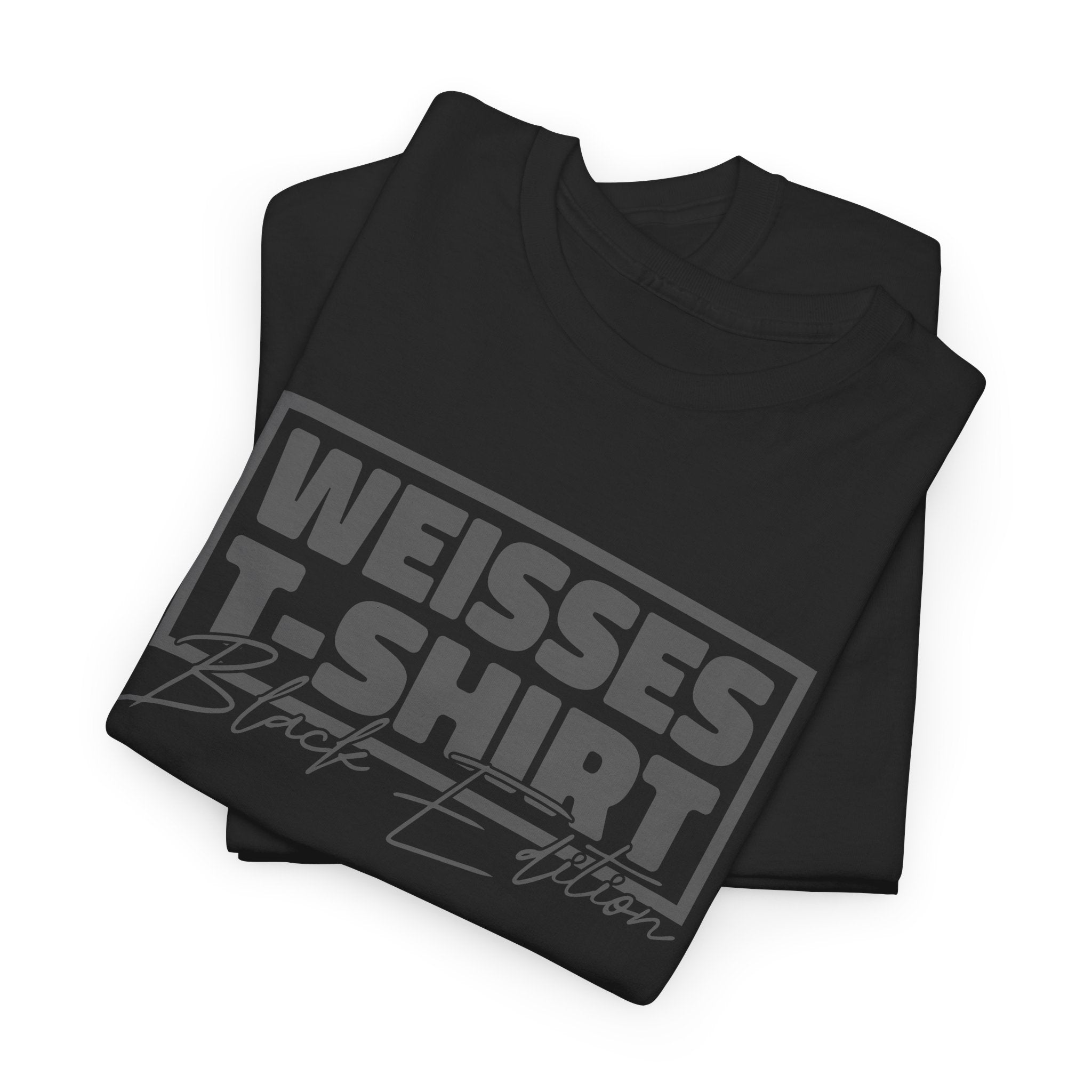 Weisses T-Shirt – Black Edition | Minimalistisches Fun Shirt