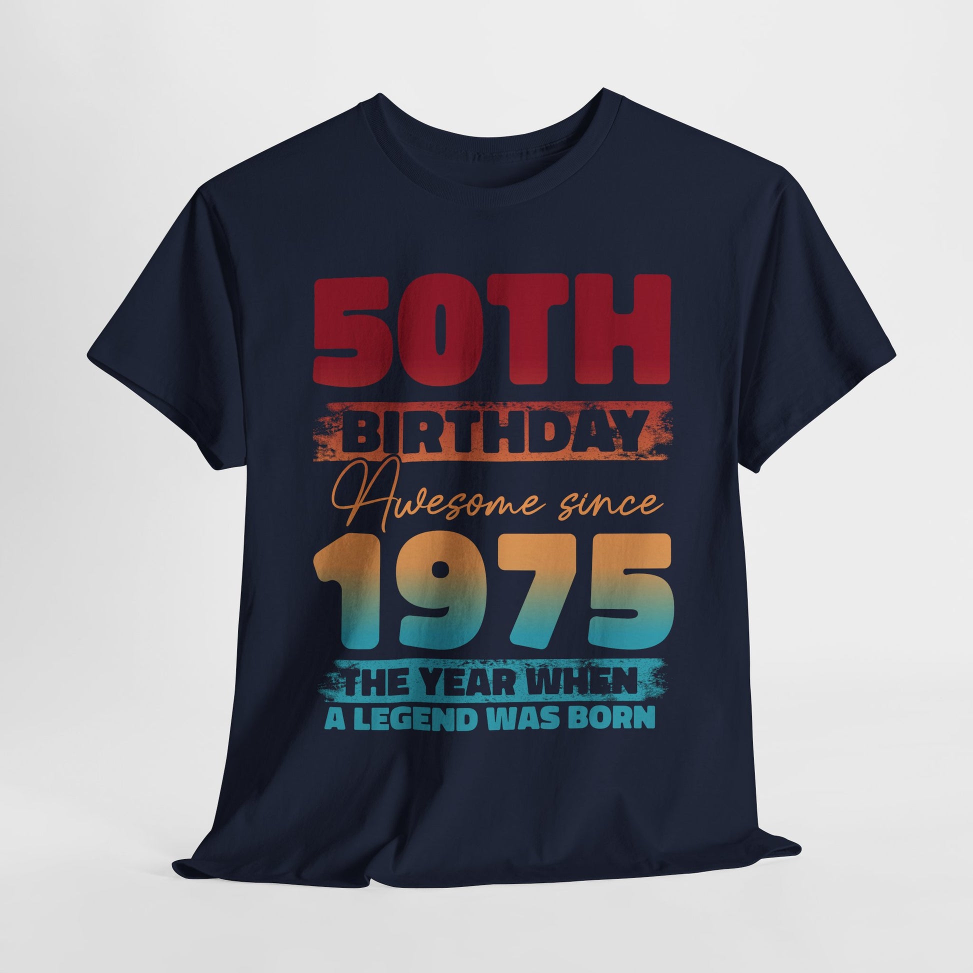 50. Geburtstag Vintage Retro Limited Edition Geboren 1975 Legend Was Born Geschenk T-Shirt