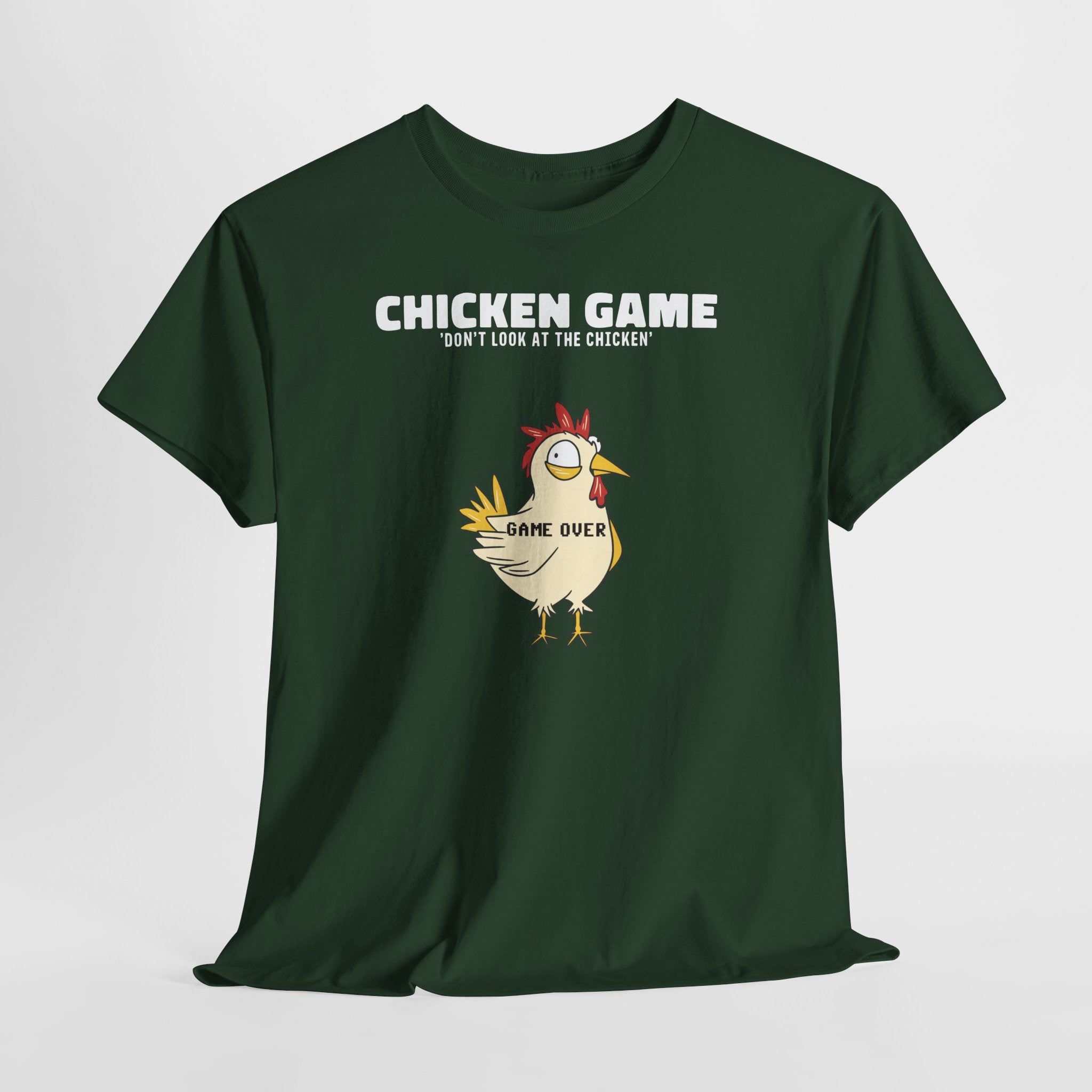 Chicken Game – Blick Verboten | Lustiges Huhn Game Over T-Shirt