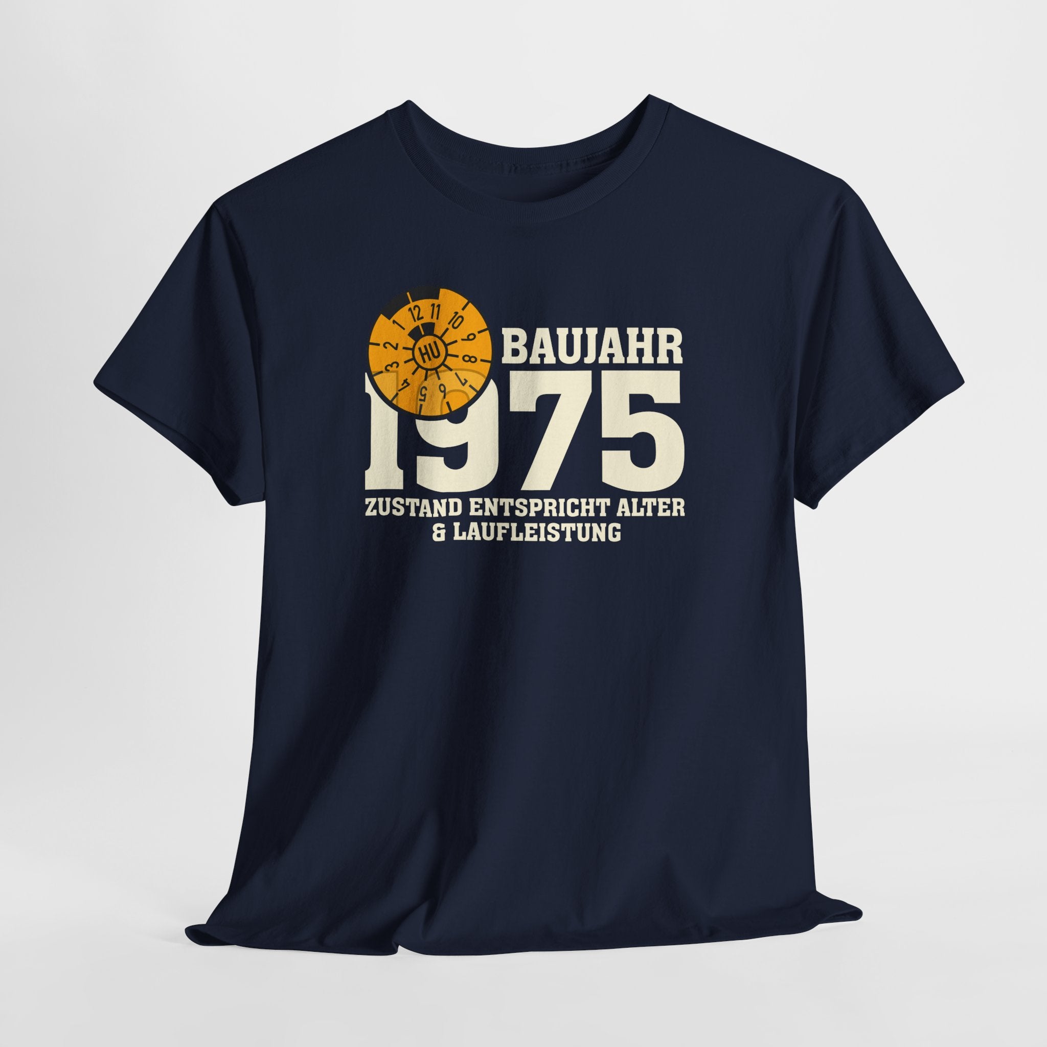 50. Geburtstag TÜV Plakette Baujahr 1975 Zustand entspricht Alter und Laufleistung Lustiges Geschenk T-Shirt