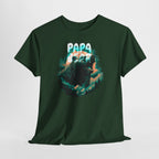 Papa Bear T-Shirt – Wilder Grizzly im Wald vor dem Vollmond
