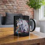 Einhorn kotzt Regenbogen Lustige Kaffee Tasse