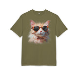 Katze Sonnenbrille - Unisex Oversize T-Shirt