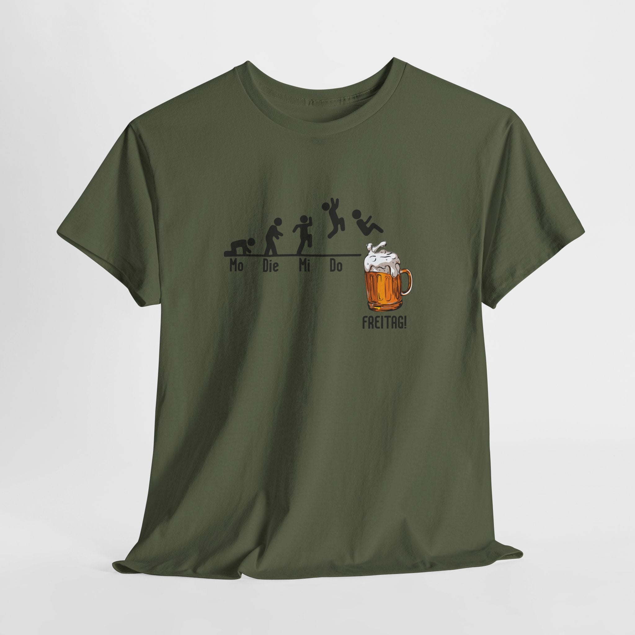 Wochentage Bis endlich Freitag - Lustiges Bier T-Shirt