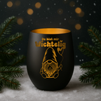 Windlicht ‚Du bist mir wichtelig‘ – Wichtel Geschenk, Weihnachtsdeko,Teelicht
