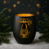 Windlicht ‚Du bist mir wichtelig‘ – Wichtel Geschenk, Weihnachtsdeko,Teelicht