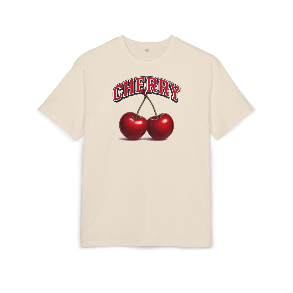 Cherry – Retro College Style Shirt für Frauen - Unisex Oversized T-Shirt