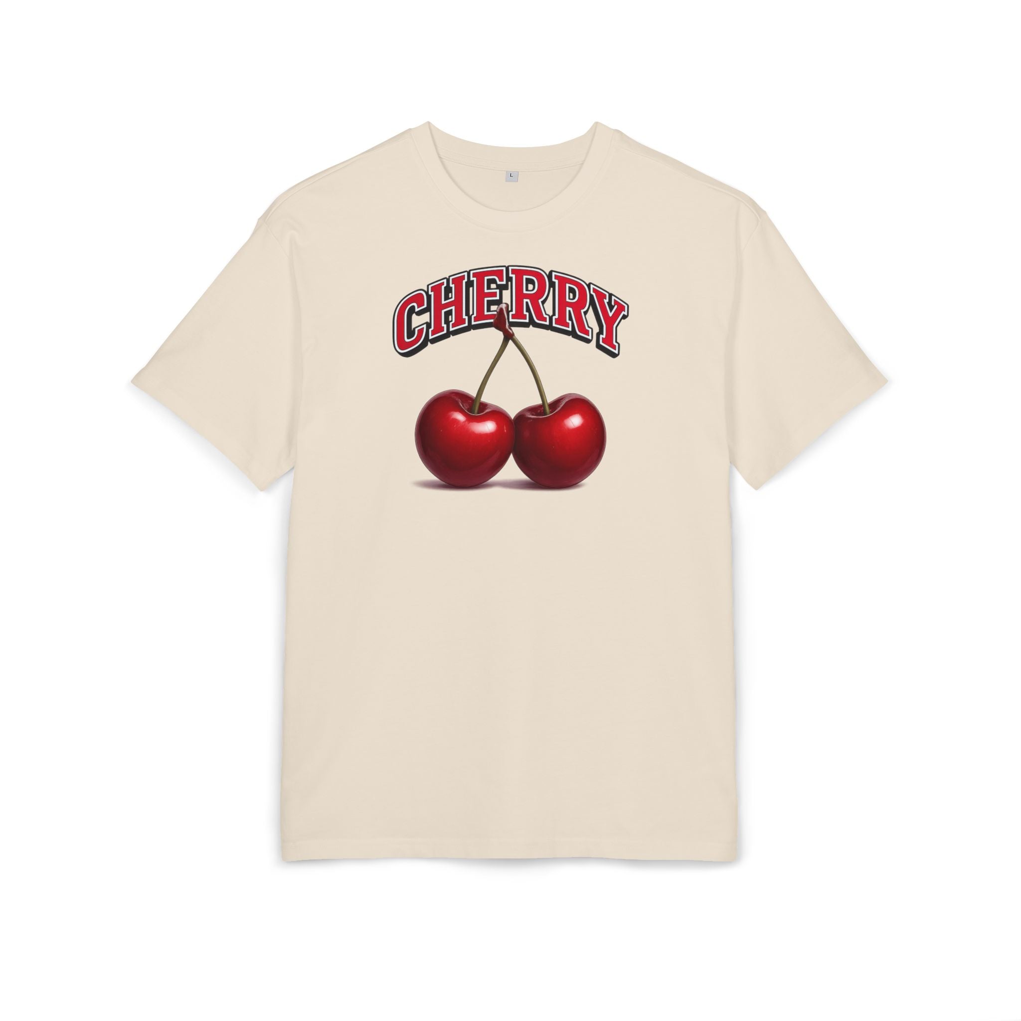 Cherry – Retro College Style Shirt für Frauen - Unisex Oversized T-Shirt