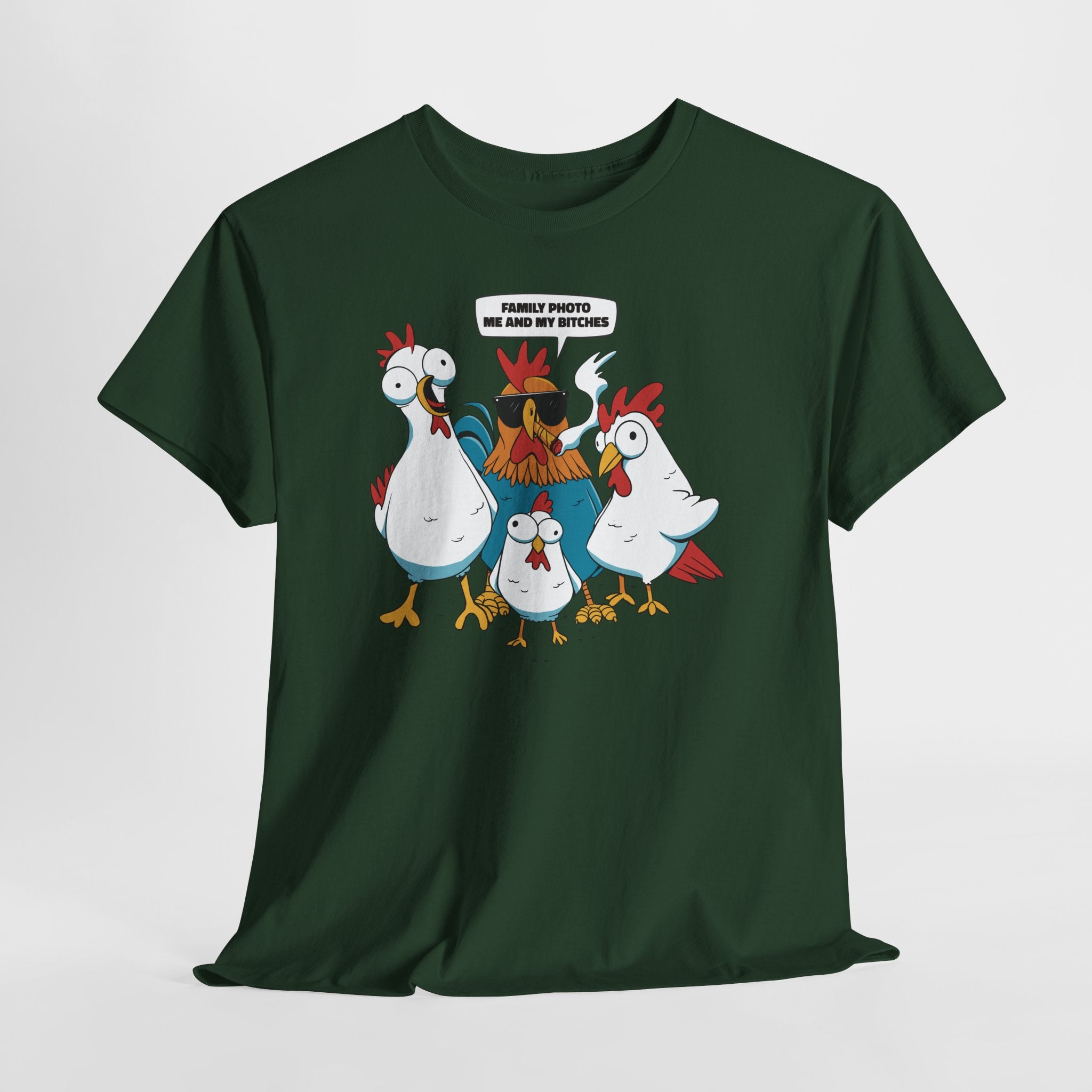 Family Photo – Me And My Bi*ches | Lustiges Hühner T-Shirt