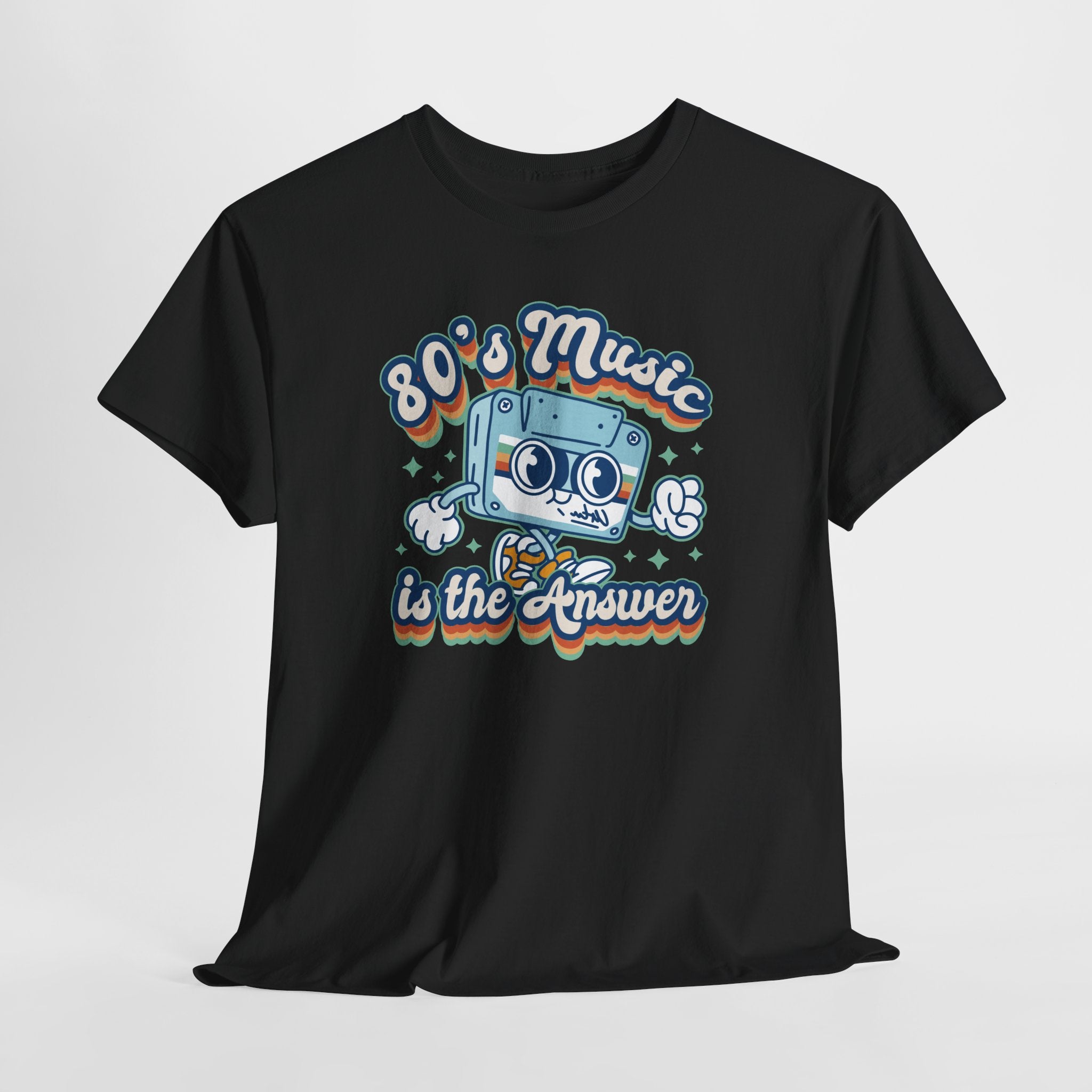 80’s Music T-Shirt – Niedliches Retro Kassette Cartoon Design