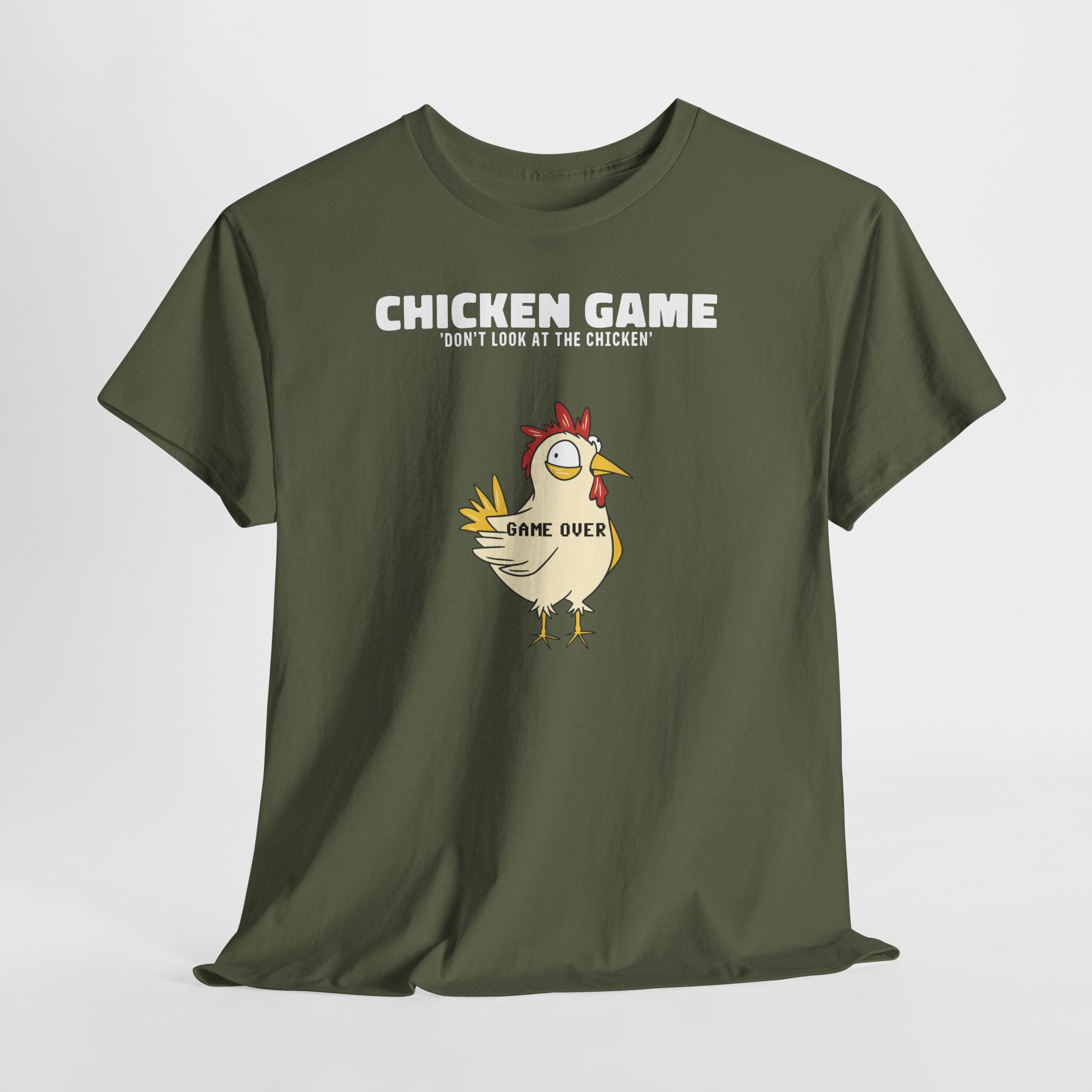 Chicken Game – Blick Verboten | Lustiges Huhn Game Over T-Shirt