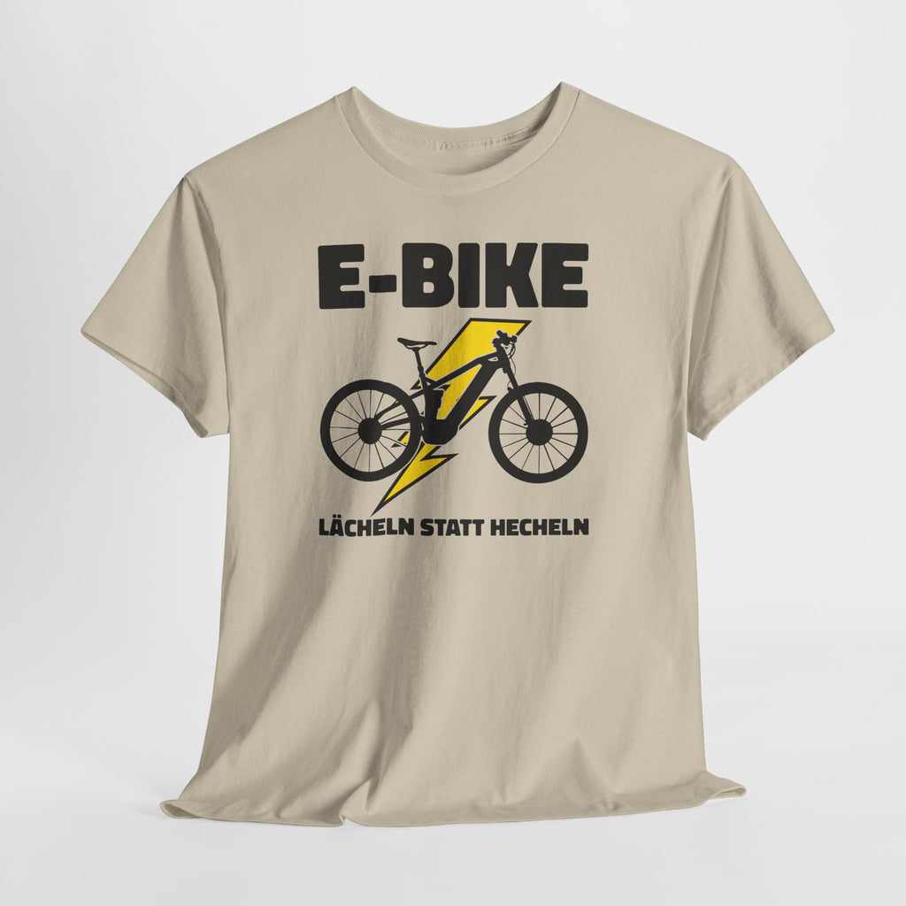 E-Bike Shirt – Lächeln statt Hecheln | Lustiges E-Bike Fahrer Shirt