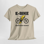 E-Bike Shirt – Lächeln statt Hecheln | Lustiges E-Bike Fahrer Shirt