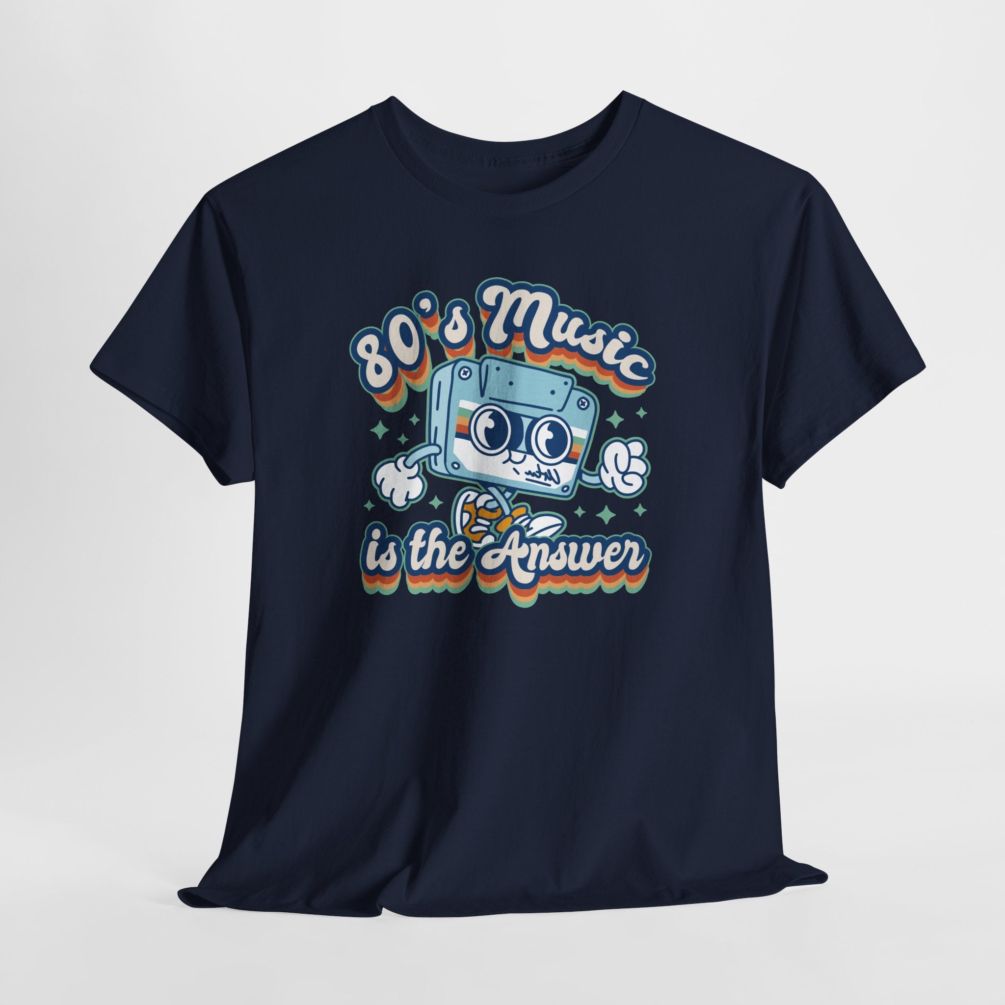 80’s Music T-Shirt – Niedliches Retro Kassette Cartoon Design