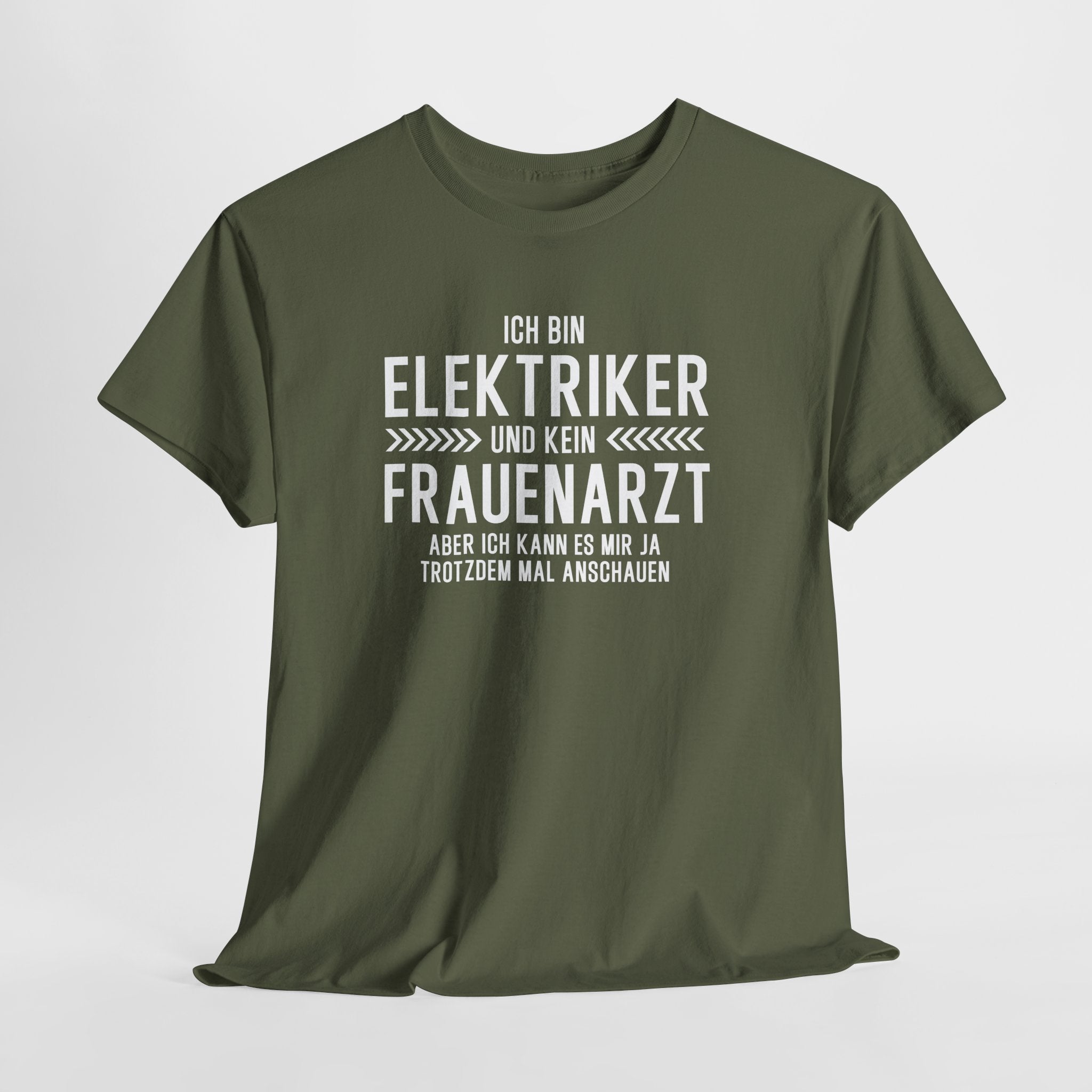 Bin Elektriker und kein Frauenarzt - Lustiges Elektriker T-Shirt