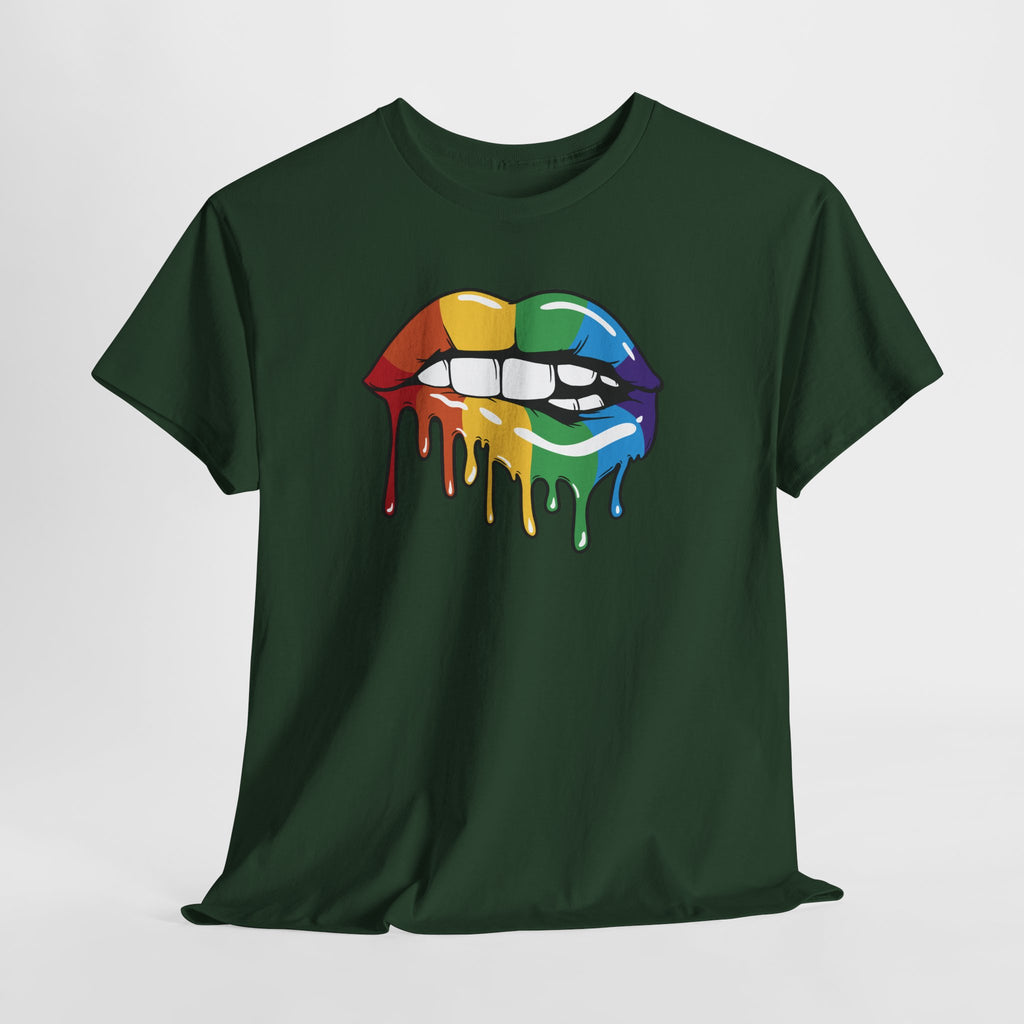 Rainbow Lips Shirt – Pride Lippen T-Shirt – LGBTQ+ Regenbogen Design