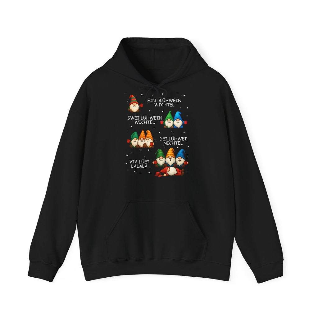 Lustige Glühwein Wichtel – Betrunkene Weihnachtsgnome Unisex Hoodie