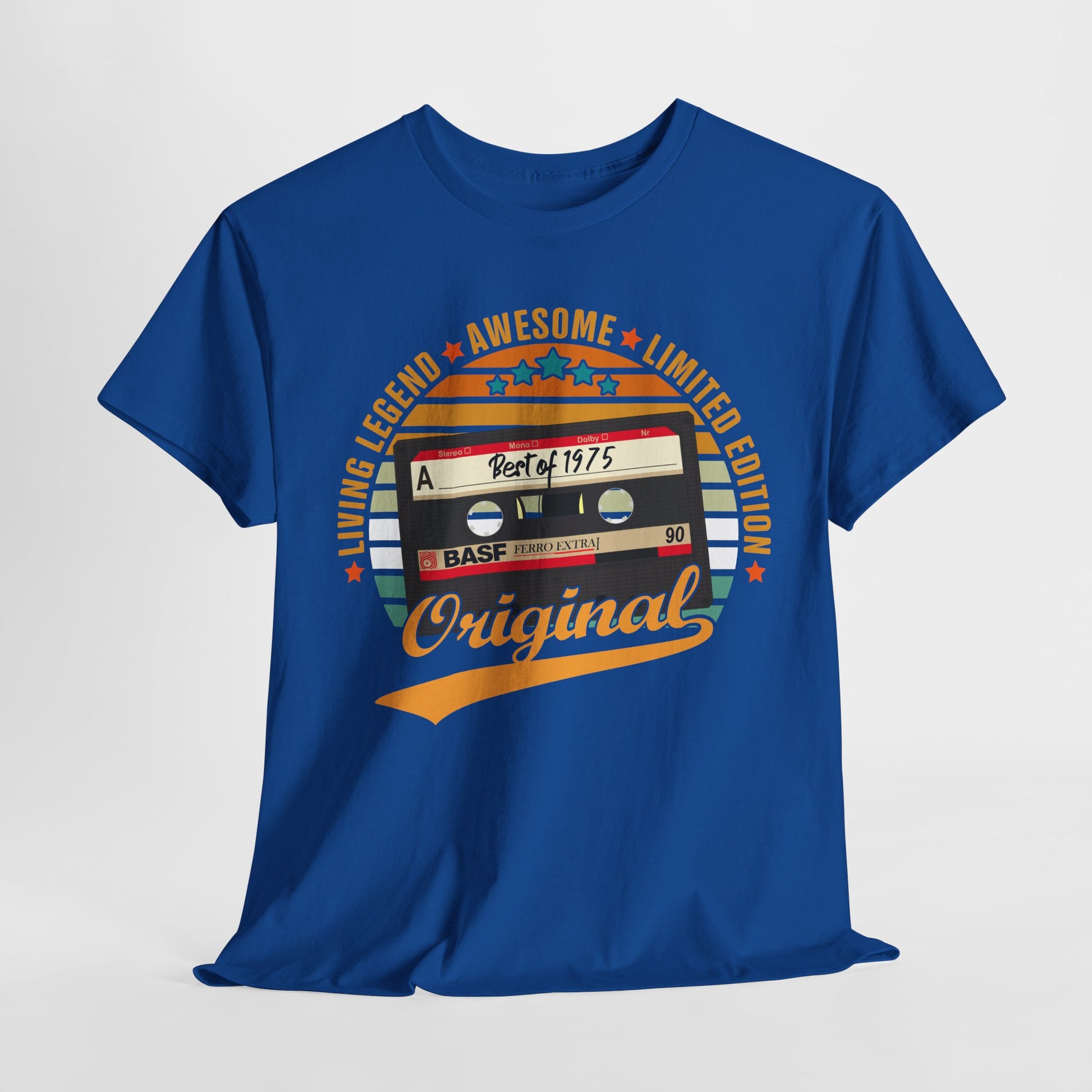 50.Geburtstag Original Limited Edition Retro Kassette Best Of 1975 Geschenk T-Shirt