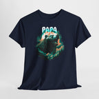 Papa Bear T-Shirt – Wilder Grizzly im Wald vor dem Vollmond