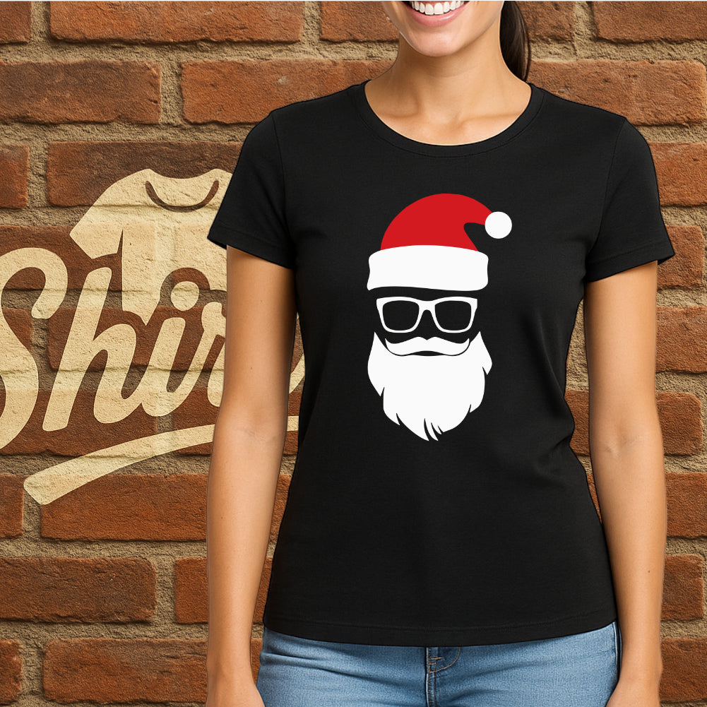 Hipster Santa Shirt – Lustiges Xmas Design für Frauen