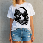 Landschaft Kopfhörer - Unisex Oversize T-Shirt