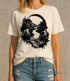 Landschaft Kopfhörer - Unisex Oversize T-Shirt