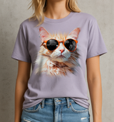 Katze Sonnenbrille - Unisex Oversize T-Shirt