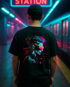 Neon Hacker – Cyberpunk Oversized Shirt
