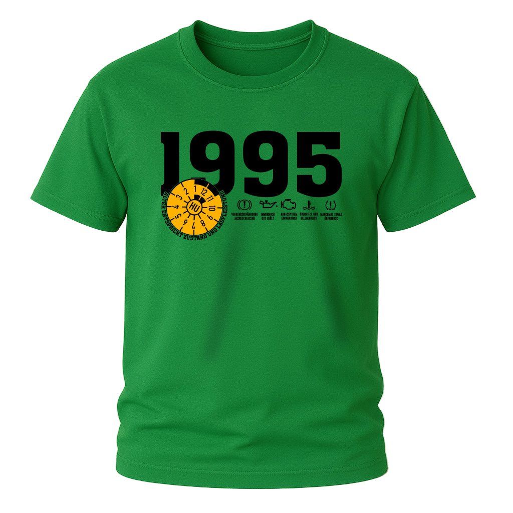 1995 TÜV Plakette – Lustiges Geburtstagsshirt für Jahrgang 1995