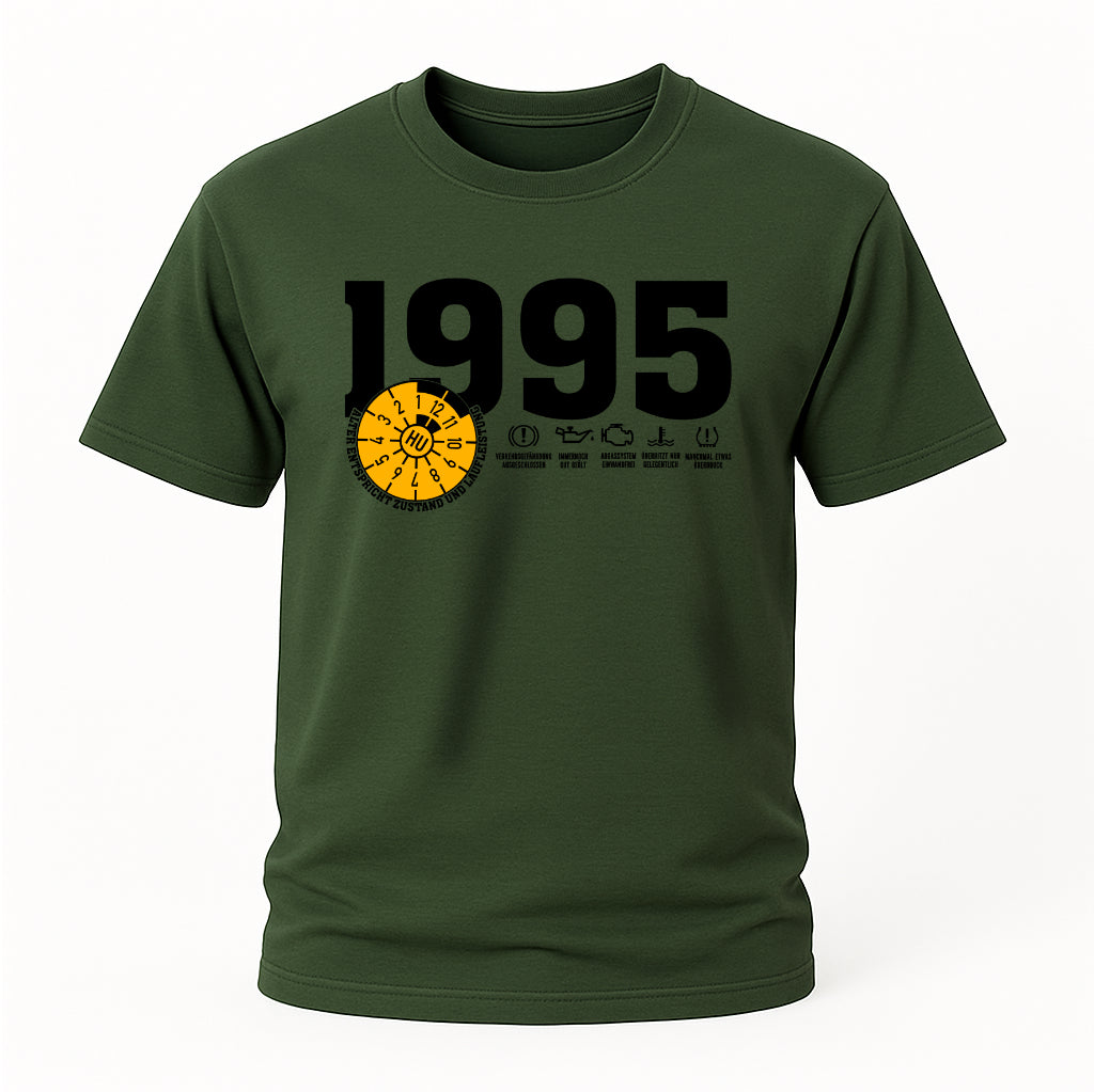 1995 TÜV Plakette – Lustiges Geburtstagsshirt für Jahrgang 1995
