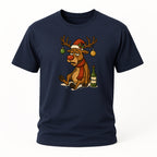 Betrunkenes Rentier – Lustiges Glühwein Weihnachts-Shirt