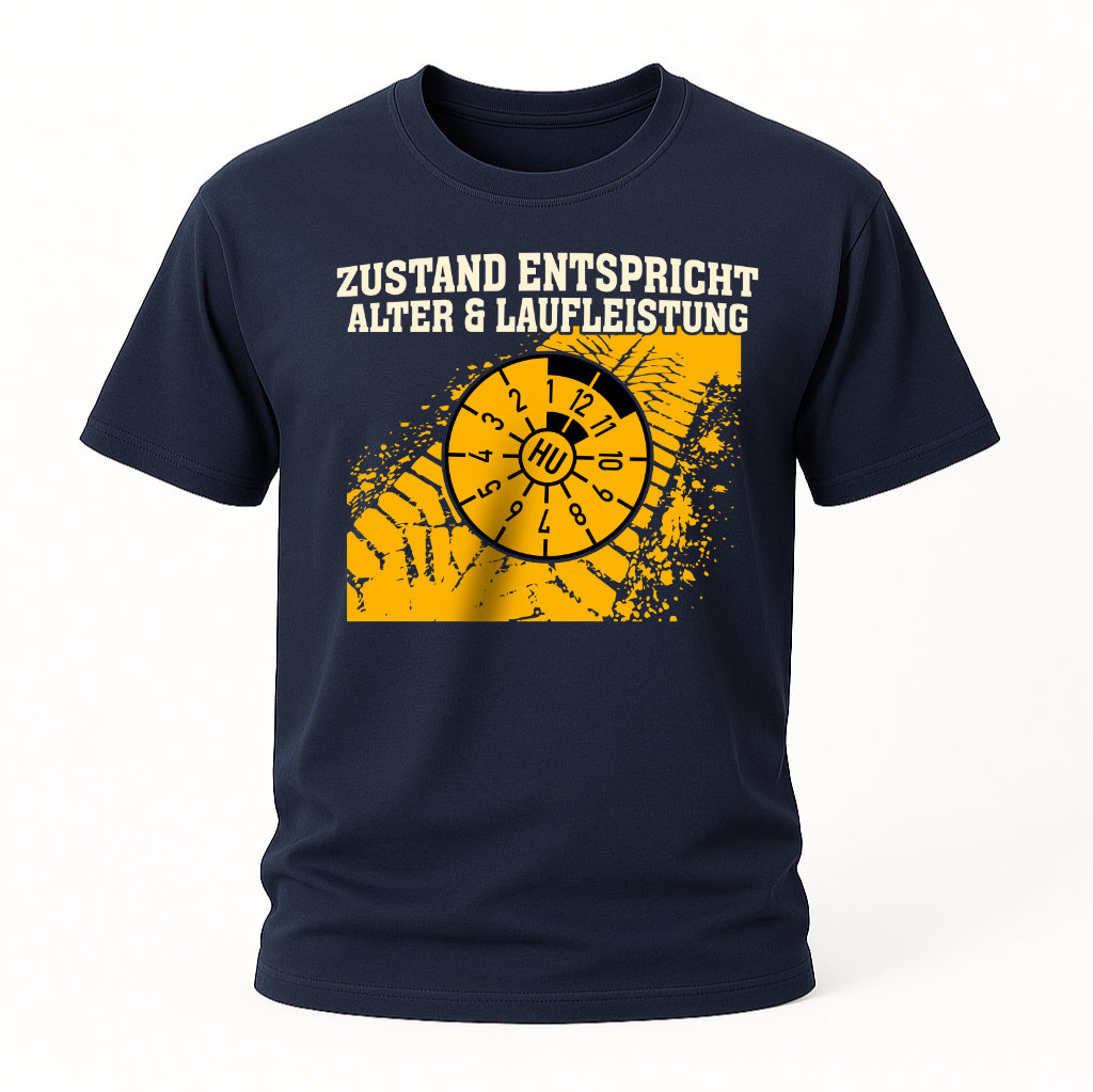 Auto Mechaniker Shirt – Zustand entspricht Alter & Laufleistung – Geschenk für Autofans