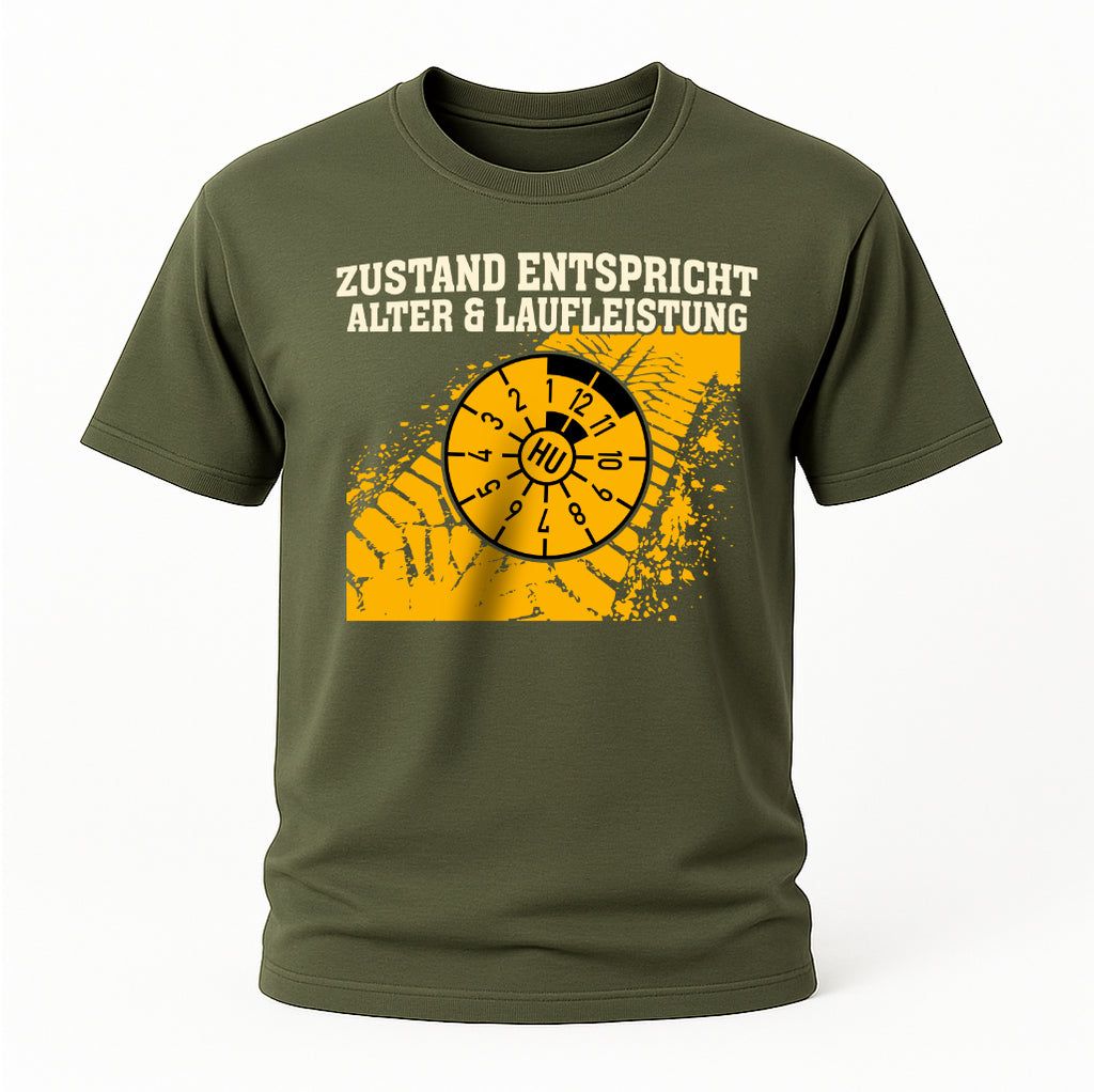 Auto Mechaniker Shirt – Zustand entspricht Alter & Laufleistung – Geschenk für Autofans