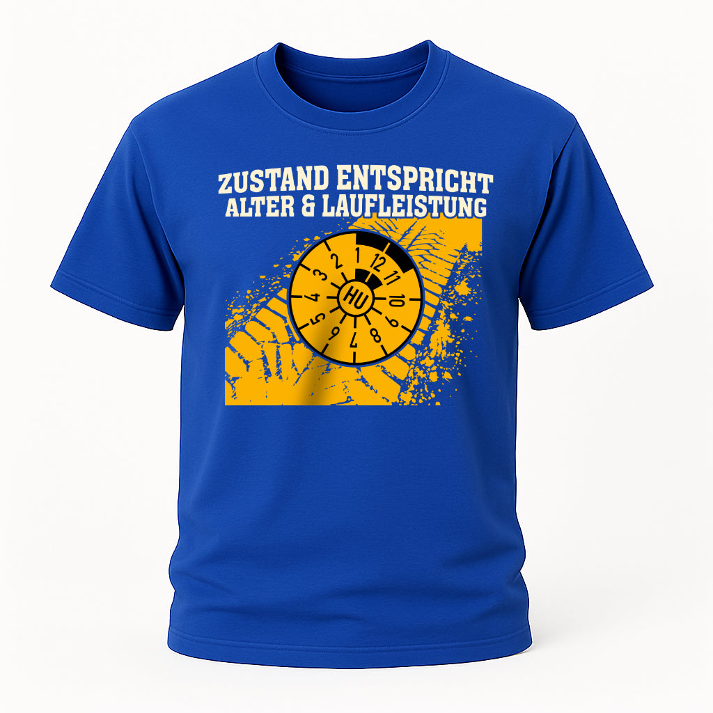 Auto Mechaniker Shirt – Zustand entspricht Alter & Laufleistung – Geschenk für Autofans