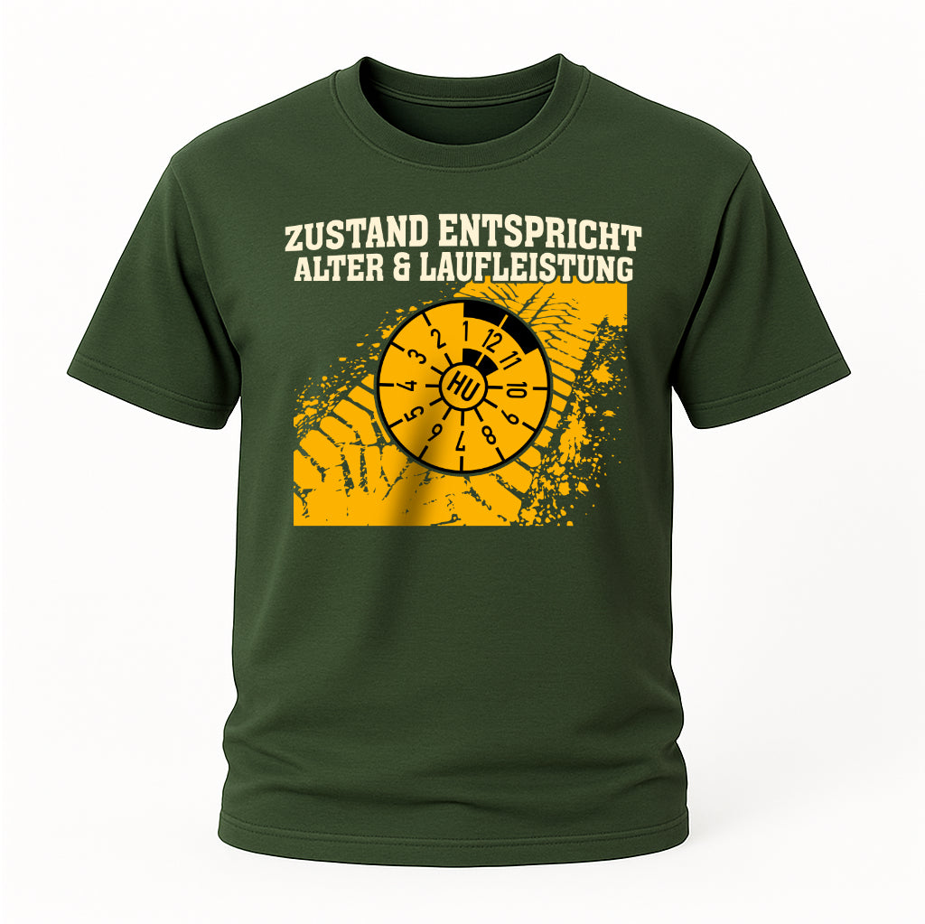 Auto Mechaniker Shirt – Zustand entspricht Alter & Laufleistung – Geschenk für Autofans