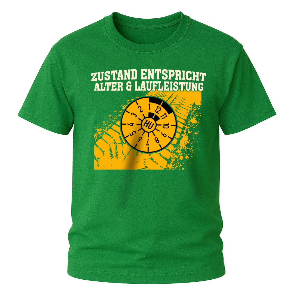 Auto Mechaniker Shirt – Zustand entspricht Alter & Laufleistung – Geschenk für Autofans