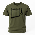 Werkstatt Shirt – Schraubenschlüssel & Bieröffner – Geschenk für Mechaniker