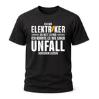 3. Elektriker Funshirt – Sei nett zu mir Spruch – Humor Shirt für Handwerker