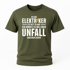 3. Elektriker Funshirt – Sei nett zu mir Spruch – Humor Shirt für Handwerker