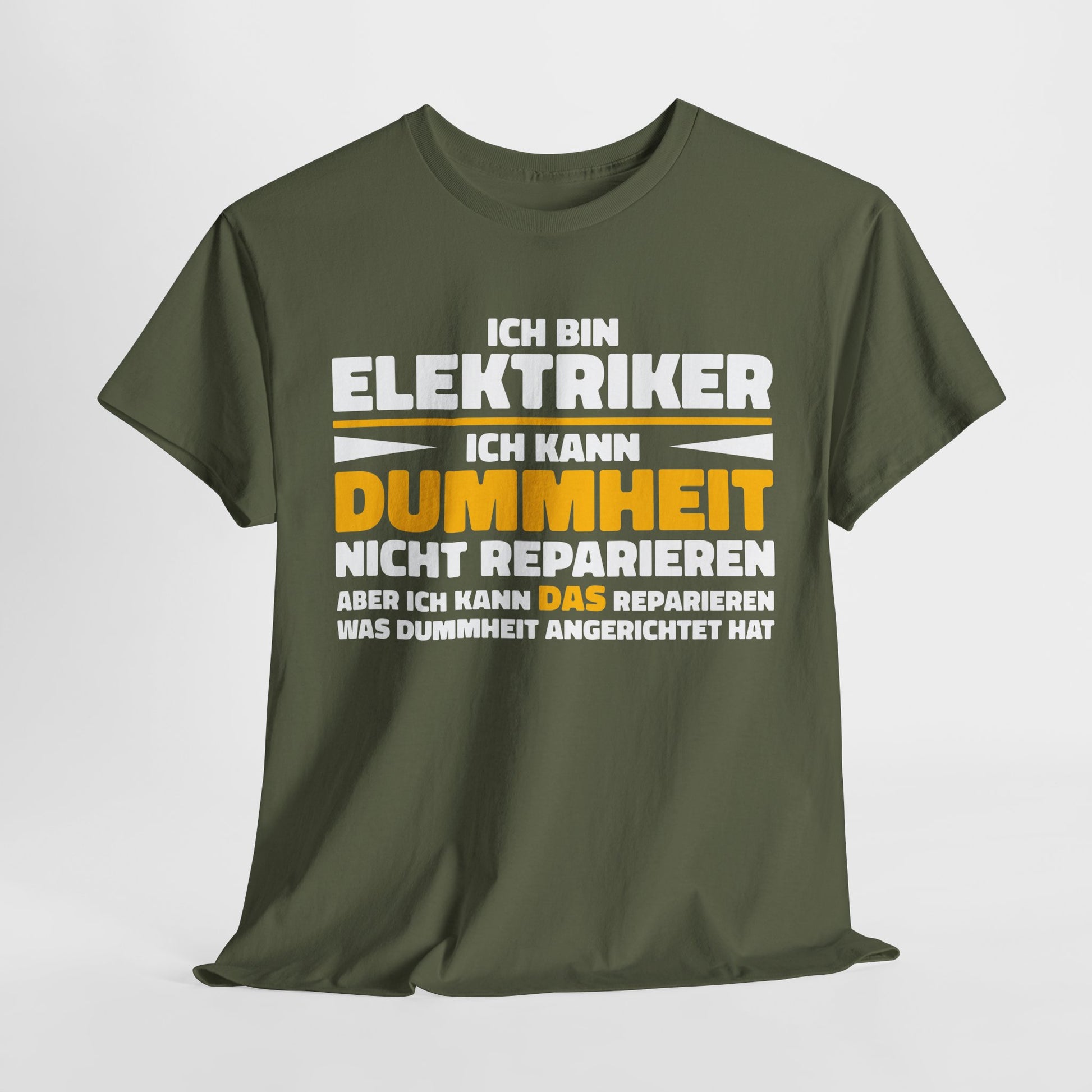 Bin Elektriker kann Dummheit nicht reparieren Lustiges T-Shirt - Witziges Geschenk für Elektriker - Unisex T-Shirt