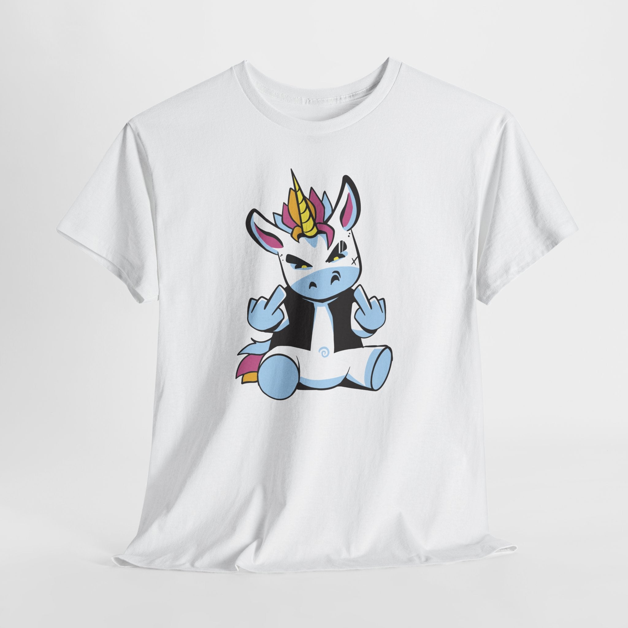 Badass Einhorn Shirt – Freches Unicorn mit Doppelmittelfinger