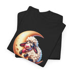 Offizielles Sch(l)afshirt – Lustiges Schlaf-Shirt mit Schaf & Mond