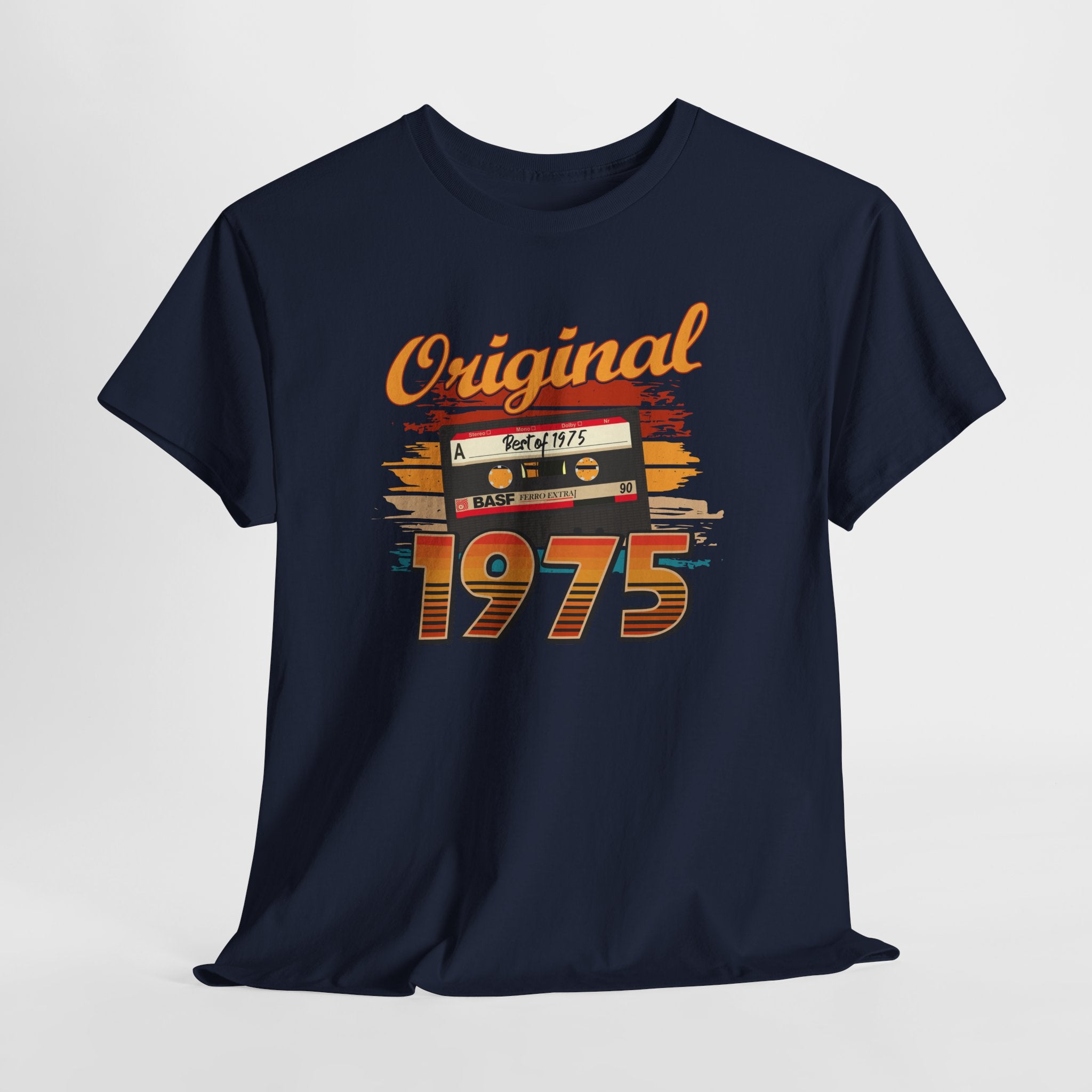 50. Geburtstag Best Of 1975 Original Limited Edition Retro Kassette Geschenk T-Shirt