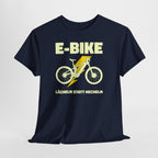 E-Bike Shirt – Lächeln statt Hecheln | Lustiges E-Bike Fahrer Shirt