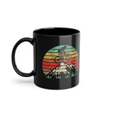 Berge Mountainbike Retro Style - Lustige Geschenk Kaffee Tasse