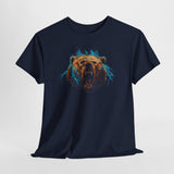 Angry Bear T-Shirt – Wilder Grizzly mit Blitz Effekt im Premium Artwork