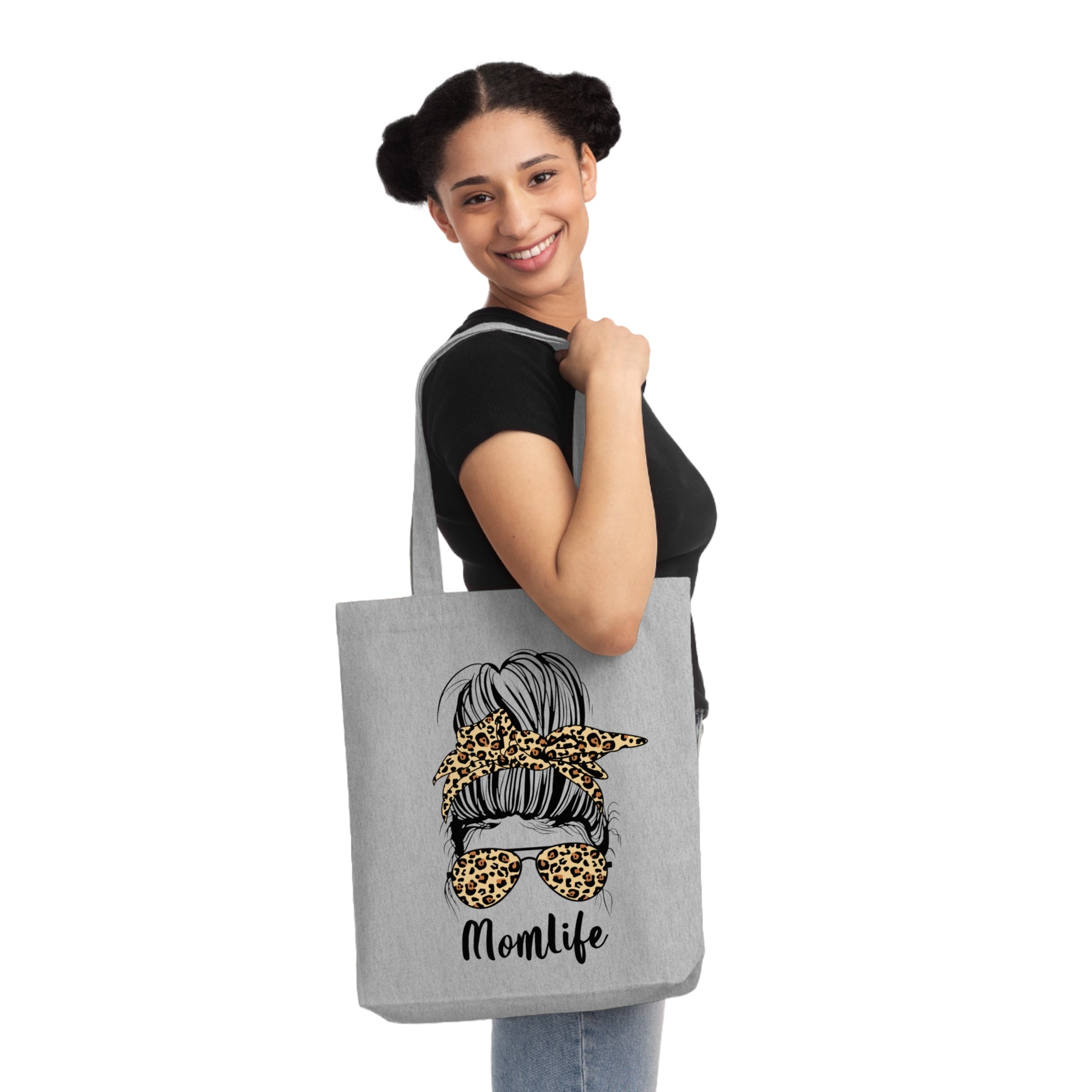 Mom Life - Messy Bun - Tragetasche aus Recycling