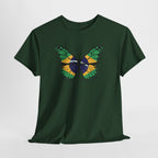 Schmetterling Brasilianische Flagge - Brasilien T-Shirt Für Männer  und Frauen